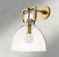 MACHINIST GLASS CLOCHE SCONCE 8