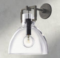 MACHINIST GLASS CLOCHE SCONCE 8