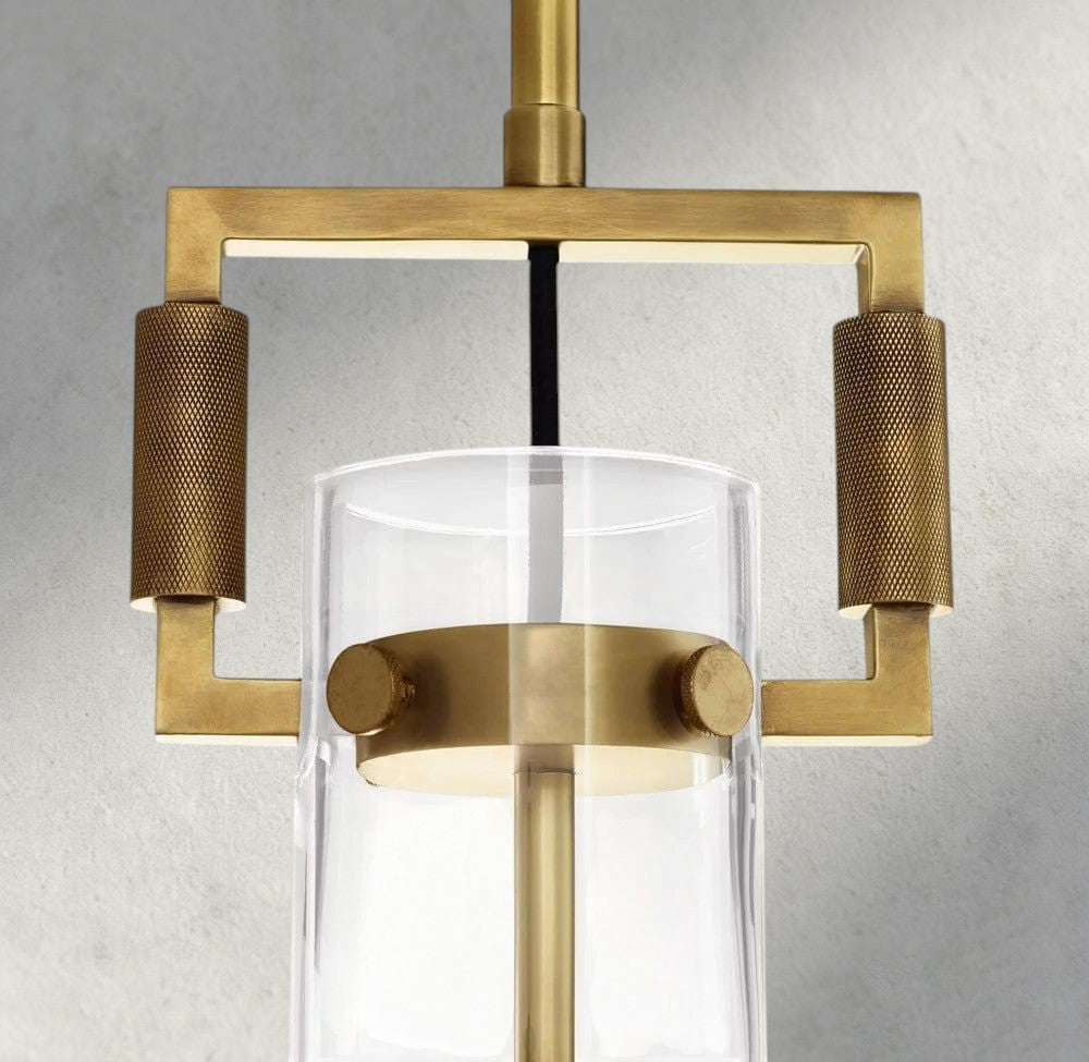 Machinist Glass Cylinder Pendant 12", 22"-pendant light-Jecanoli