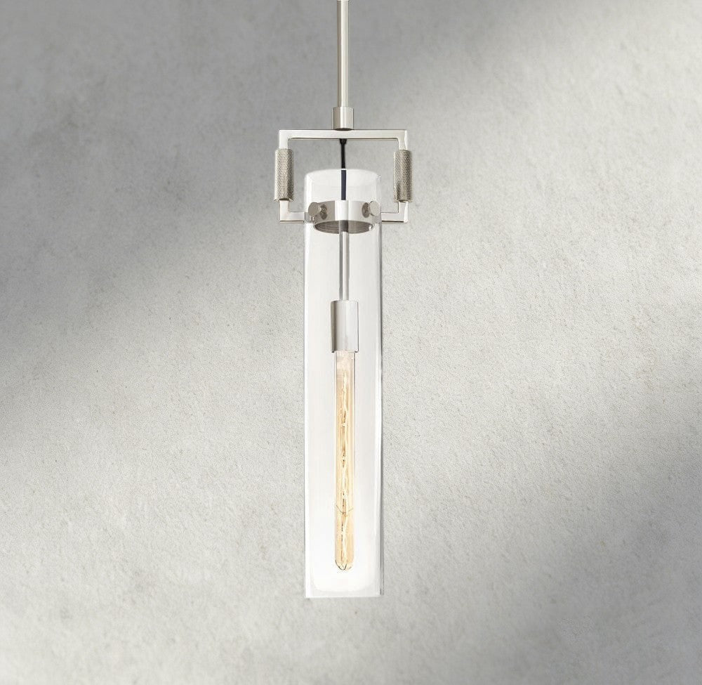 Machinist Glass Cylinder Pendant 12", 22"-pendant light-Jecanoli