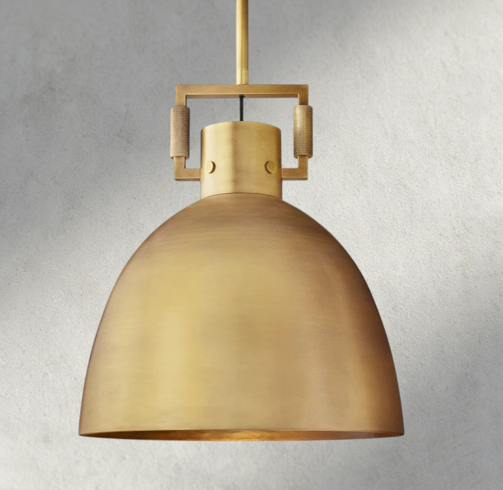 MACHINIST METAL CLOCHE PENDANT 10", 14", 18"-pendant light-Jecanoli