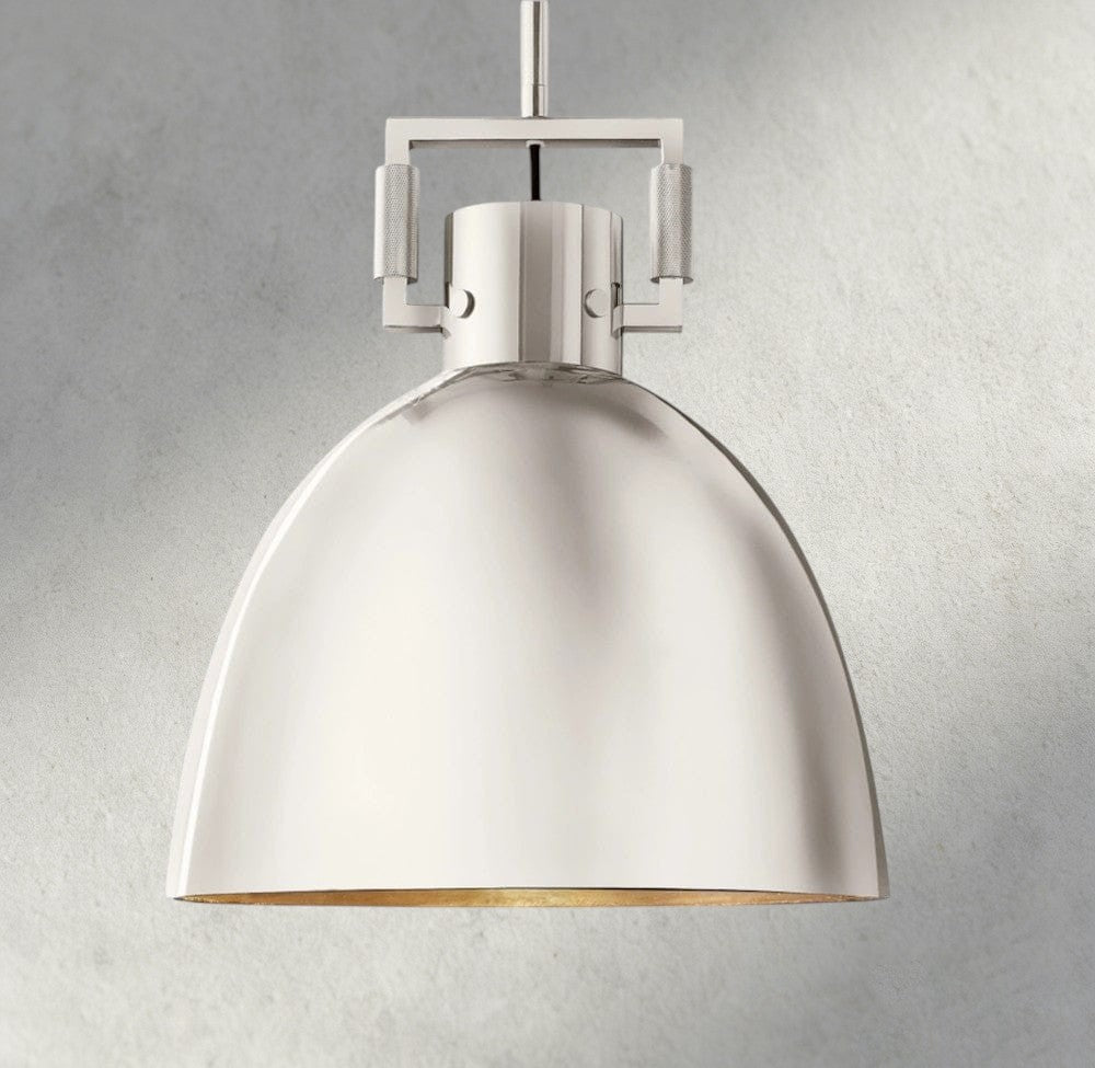 MACHINIST METAL CLOCHE PENDANT 10", 14", 18"-pendant light-Jecanoli