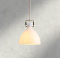 MACHINIST MILK GLASS CLOCHE PENDANT 10