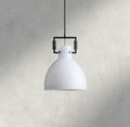 MACHINIST MILK GLASS CLOCHE PENDANT 10