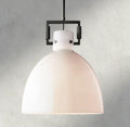 MACHINIST MILK GLASS CLOCHE PENDANT 10