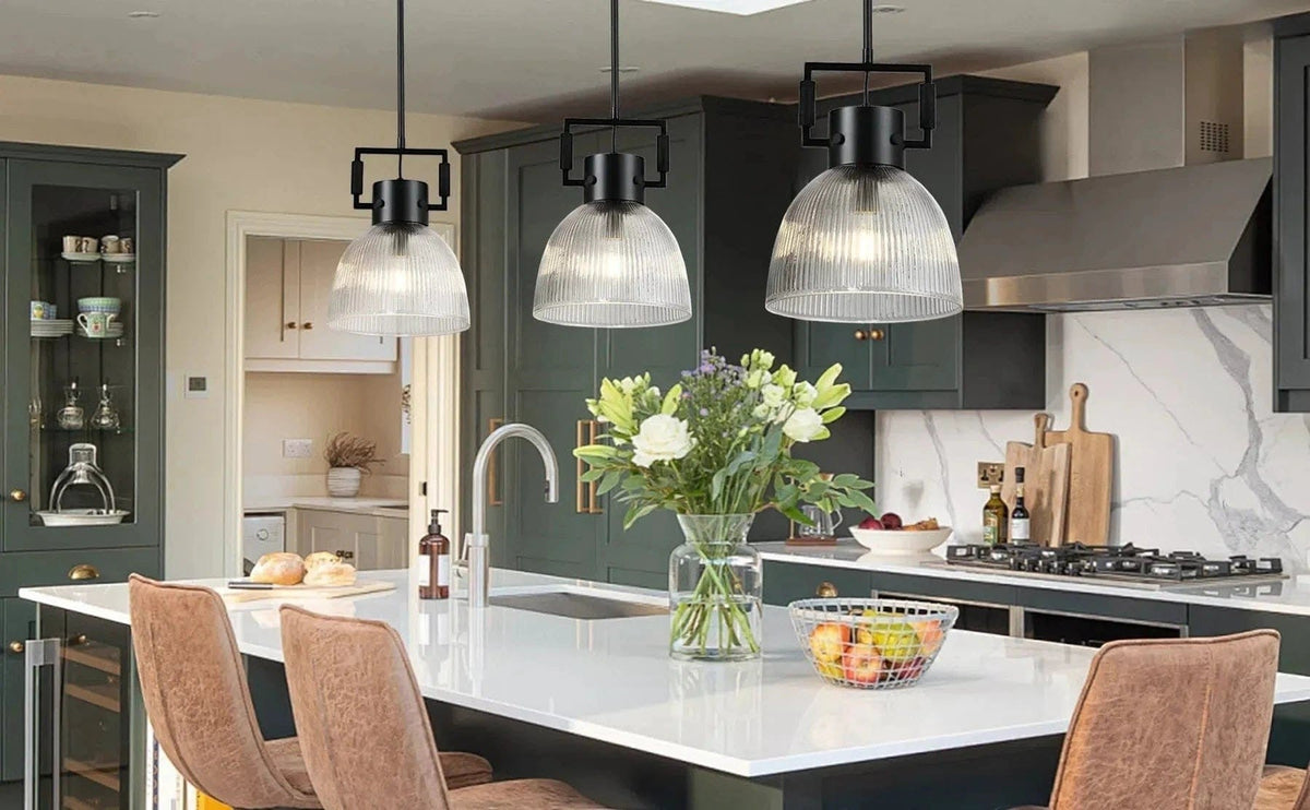 MACHINIST PRISMATIC CLOCHE PENDANT 10", 14", 18"-pendant light-Jecanoli