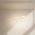 Modern Simple Aluminum Waving Chandelier