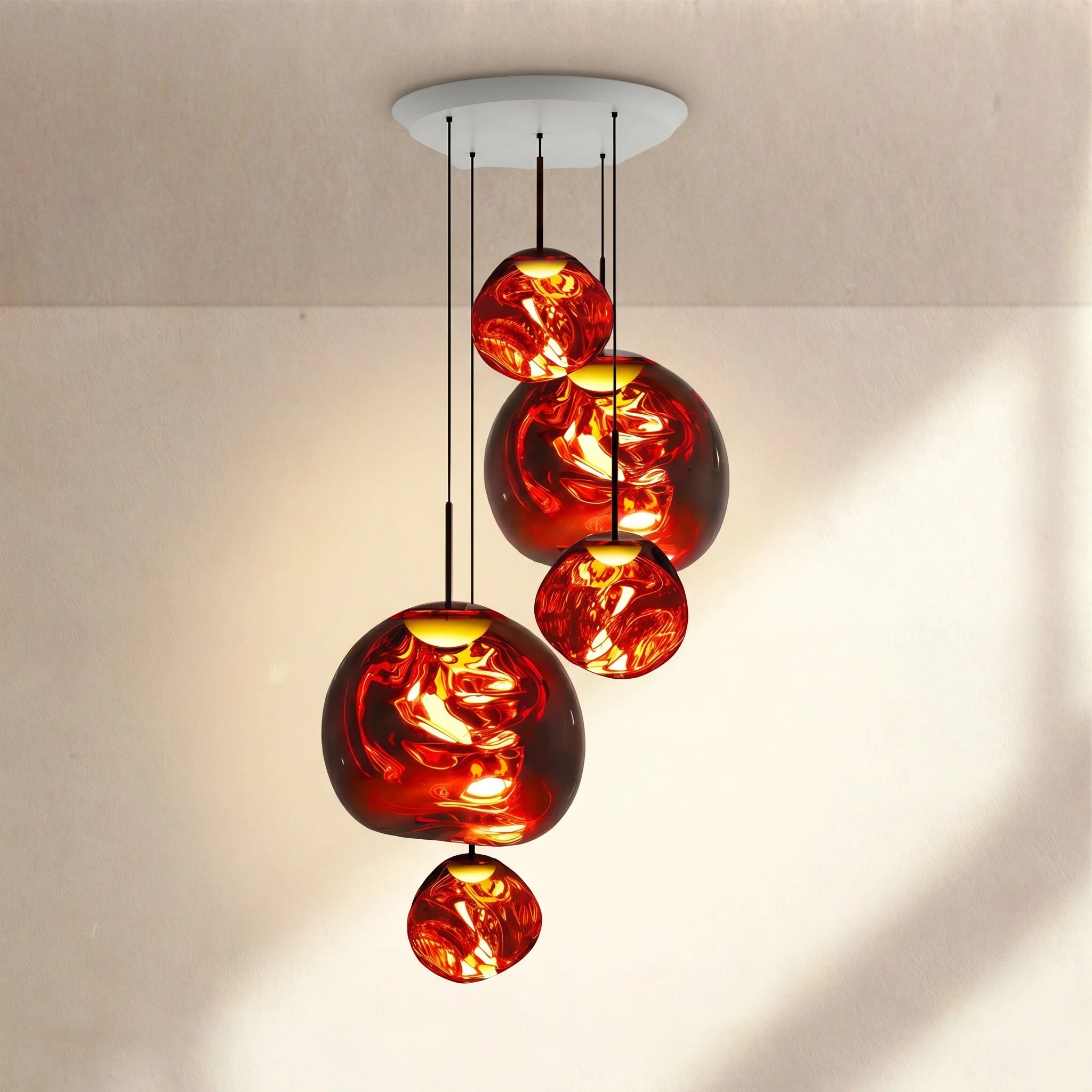 Modern Rock Glass Special Shape Pendant Lighting
