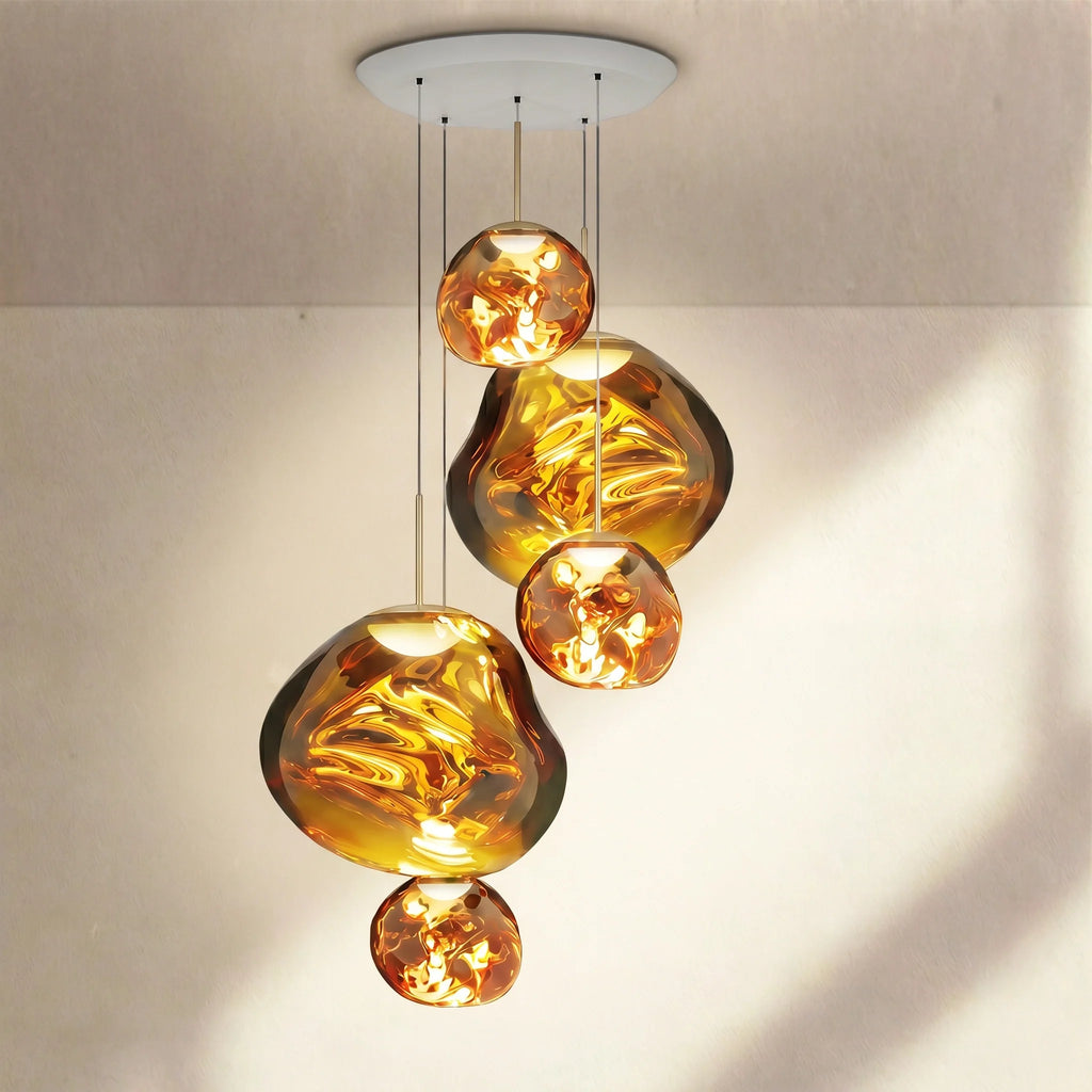 Modern Rock Glass Special Shape Pendant Lighting