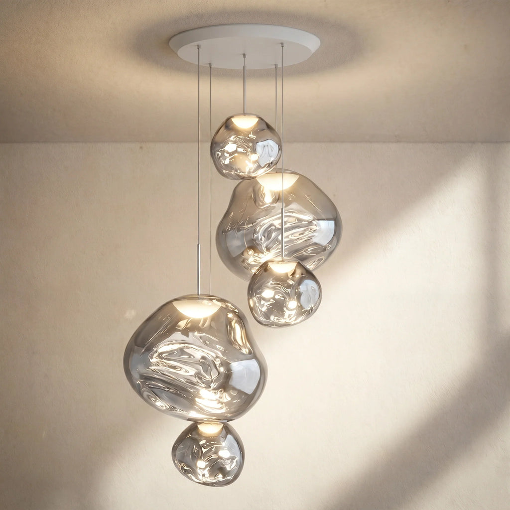 Modern Rock Glass Special Shape Pendant Lighting