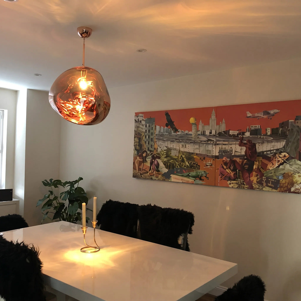 Modern Rock Glass Special Shape Pendant Lighting