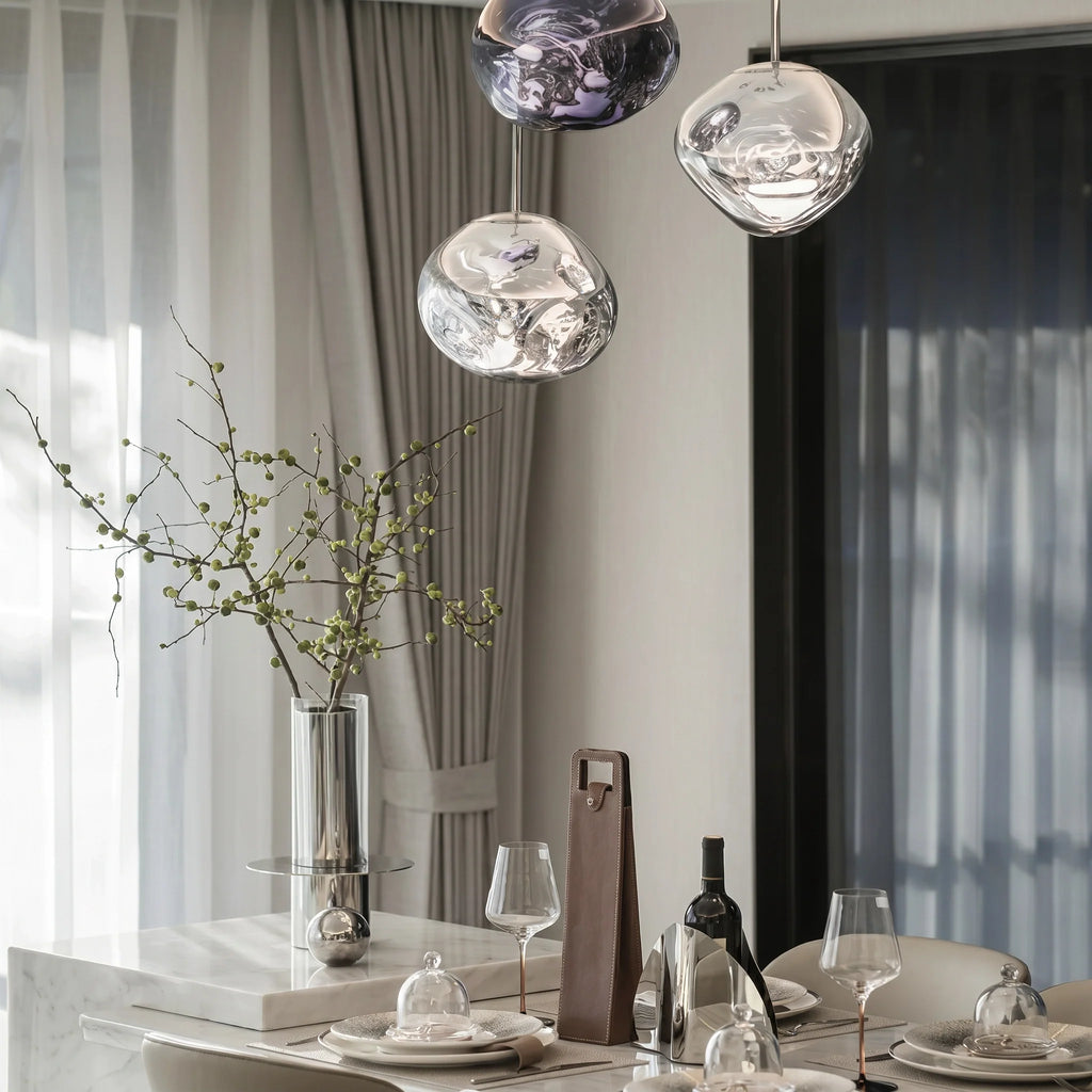 Modern Rock Glass Special Shape Pendant Lighting