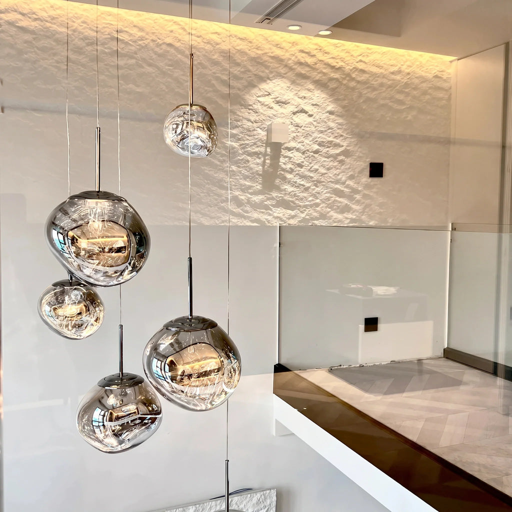 Modern Rock Glass Special Shape Pendant Lighting