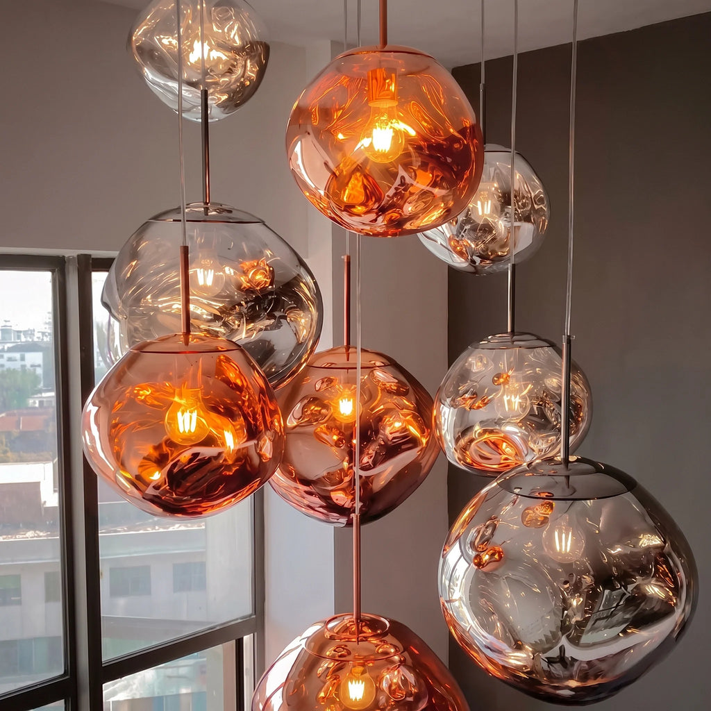 Modern Rock Glass Special Shape Pendant Lighting