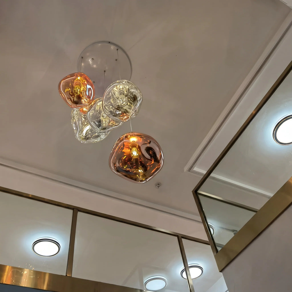 Modern Rock Glass Special Shape Pendant Lighting