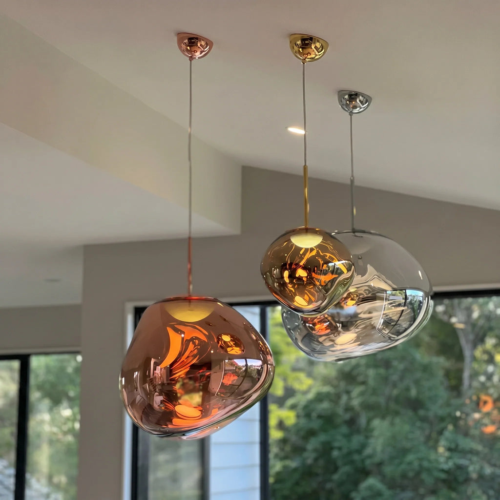 Modern Rock Glass Special Shape Pendant Lighting