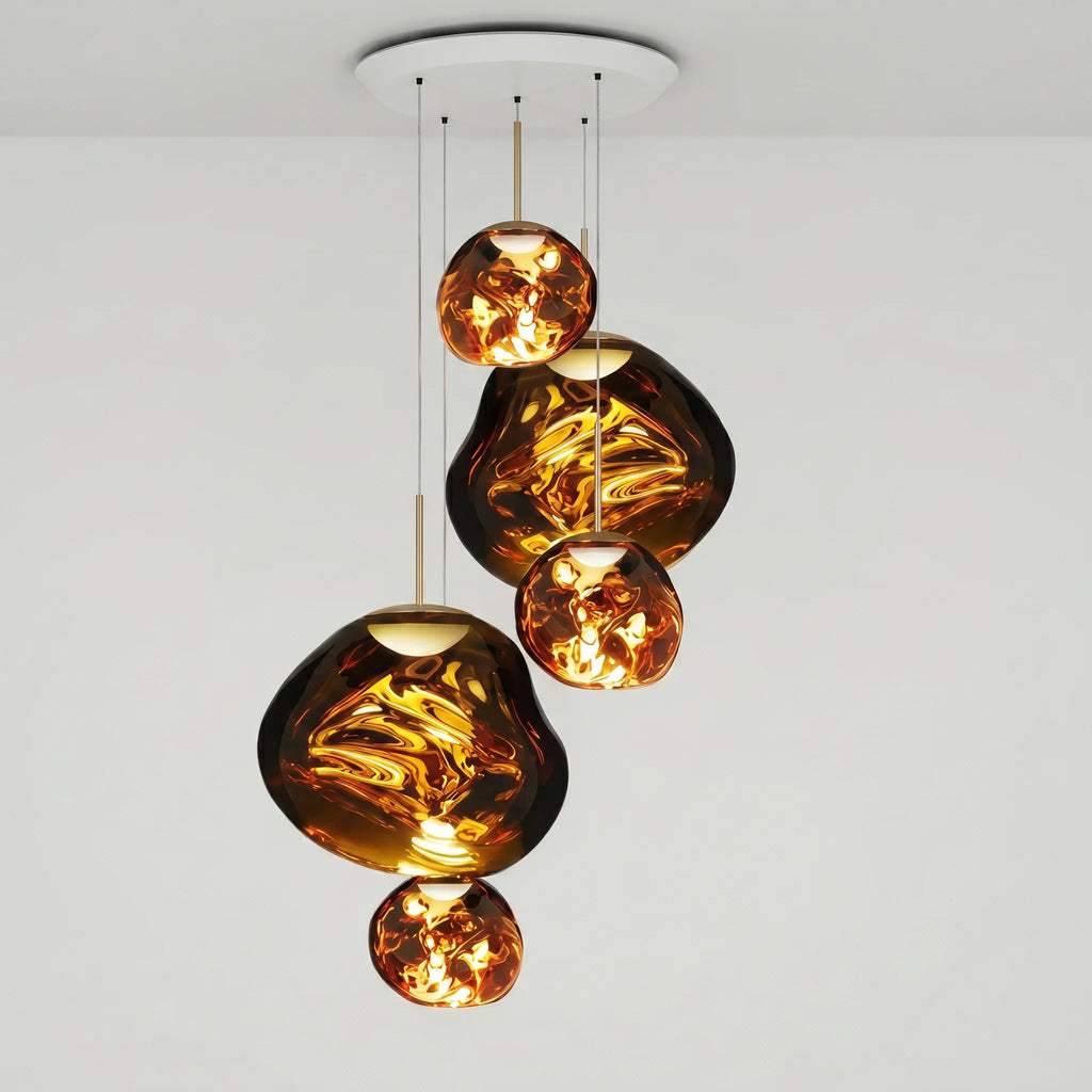Modern Rock Glass Special Shape Pendant Lighting