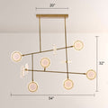Mandel Linear Chandelier - Jecanoli