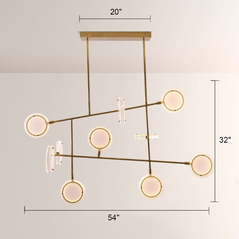 Mandel Linear Chandelier - Jecanoli