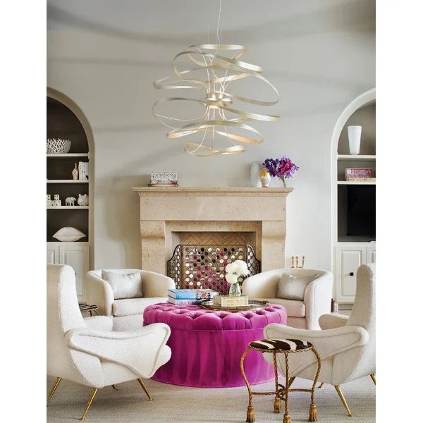 Smithereens Pendant Chandelier - Silver16.5" H x 18" W x 18" D-Jecanoli