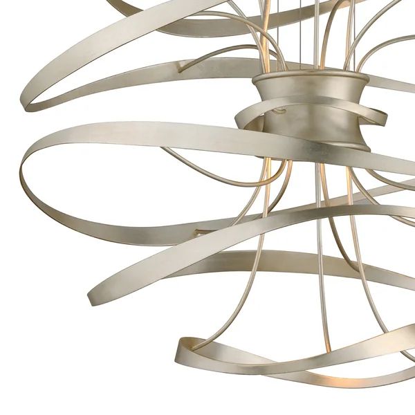 Smithereens Pendant Chandelier - Silver16.5" H x 18" W x 18" D-Jecanoli
