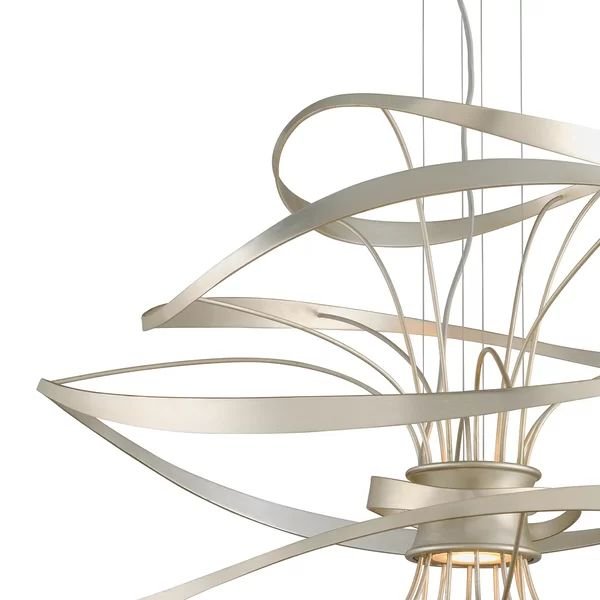 Smithereens Pendant Chandelier - Silver16.5" H x 18" W x 18" D-Jecanoli