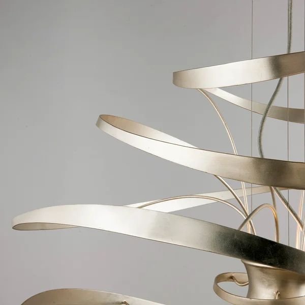 Smithereens Pendant Chandelier - Silver16.5" H x 18" W x 18" D-Jecanoli