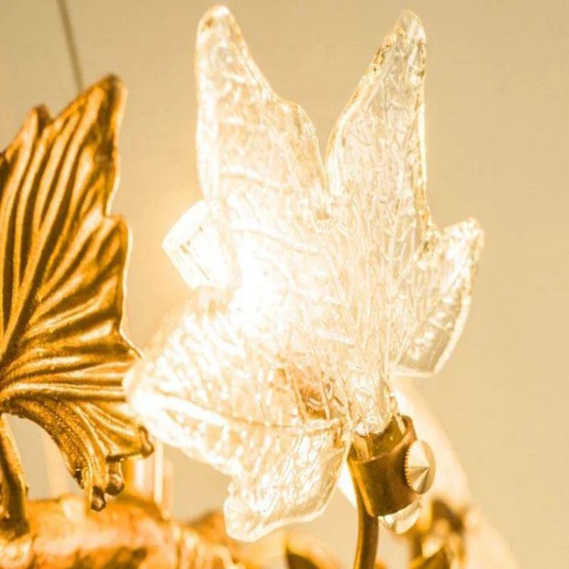 Maple Leaf Branch Chandelier-Jecanoli