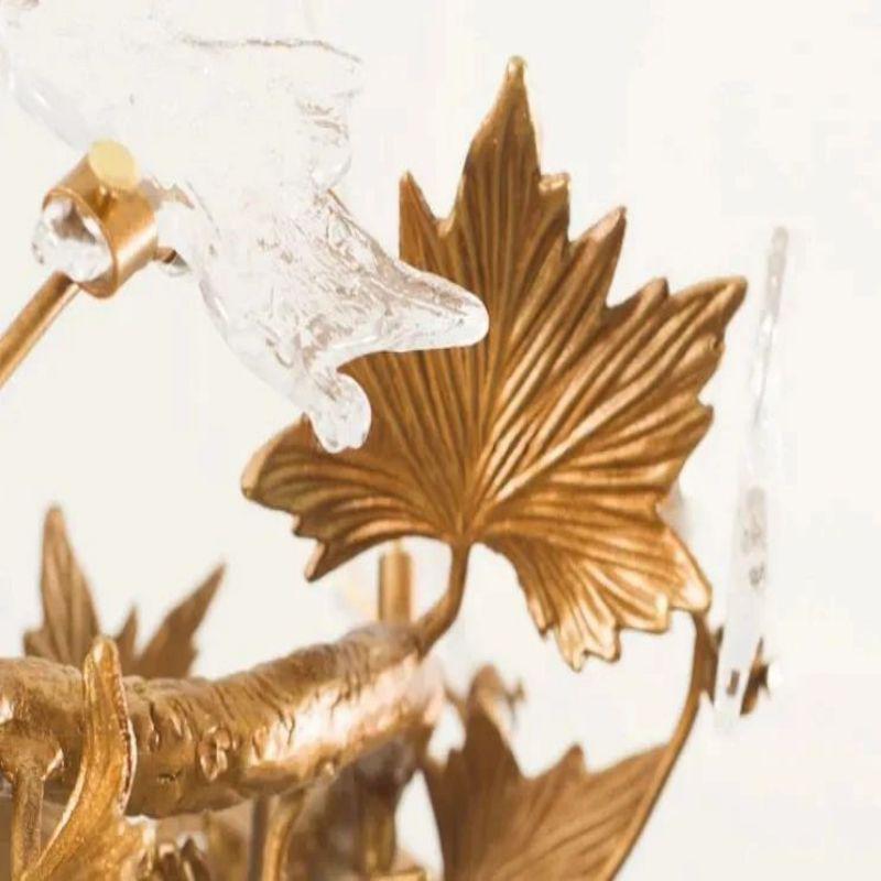 Maple Leaf Branch Chandelier-Jecanoli
