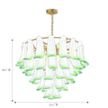 Marielle Mid Century Petal Chandelier - Jecanoli