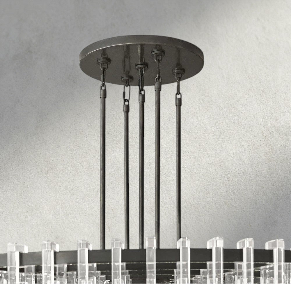 Marignan Round Chandelier 36", 48", 60"-chandelier-Jecanoli