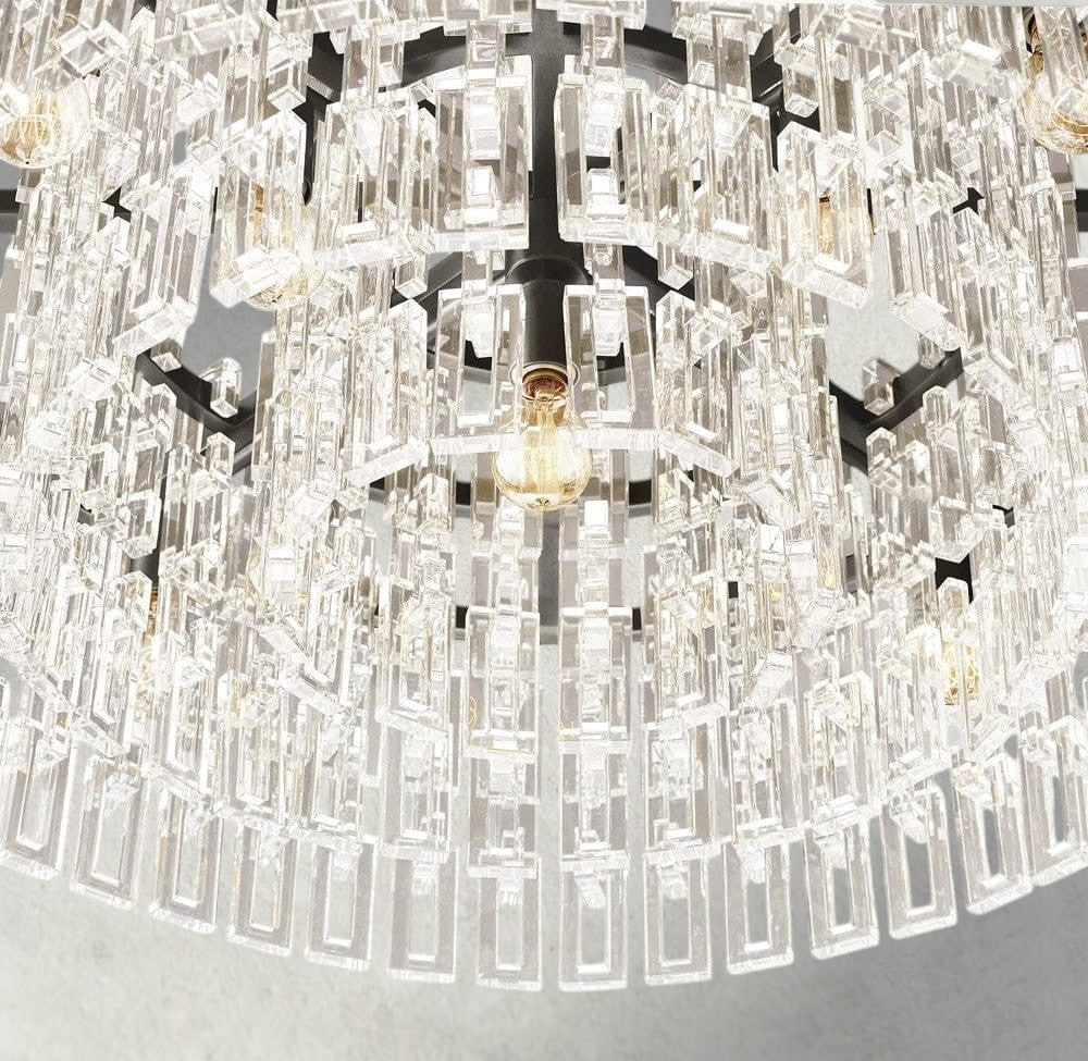 Marignan Round Chandelier 36", 48", 60"-chandelier-Jecanoli