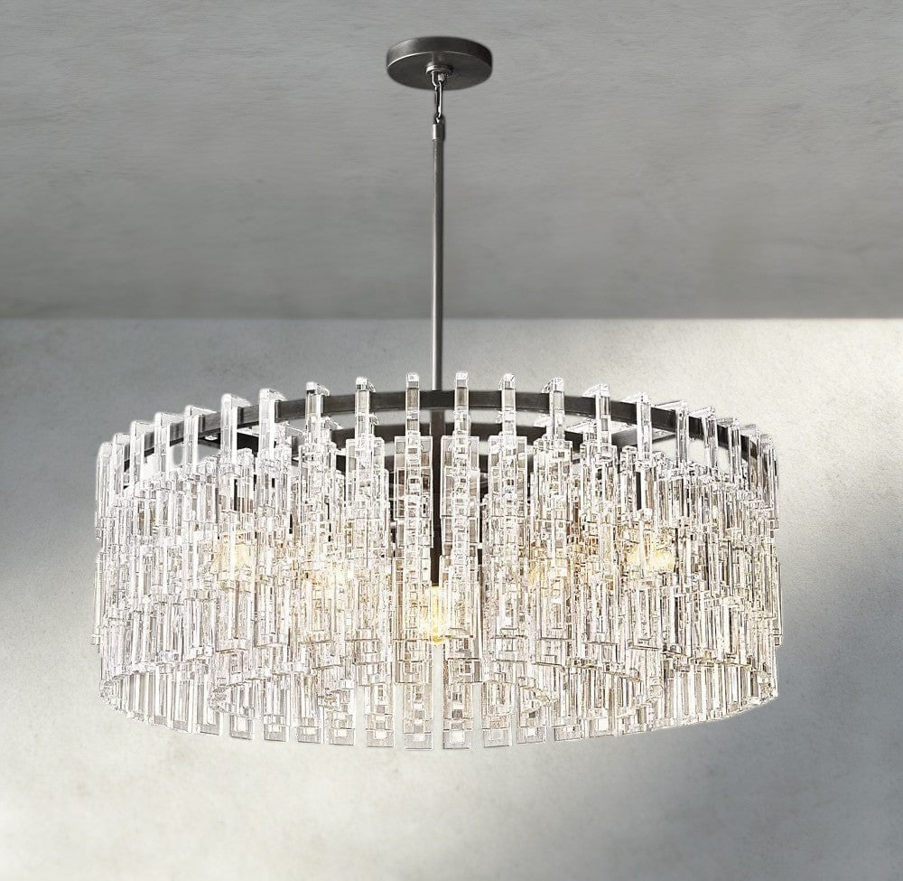 Marignan Round Chandelier 36", 48", 60"-chandelier-Jecanoli