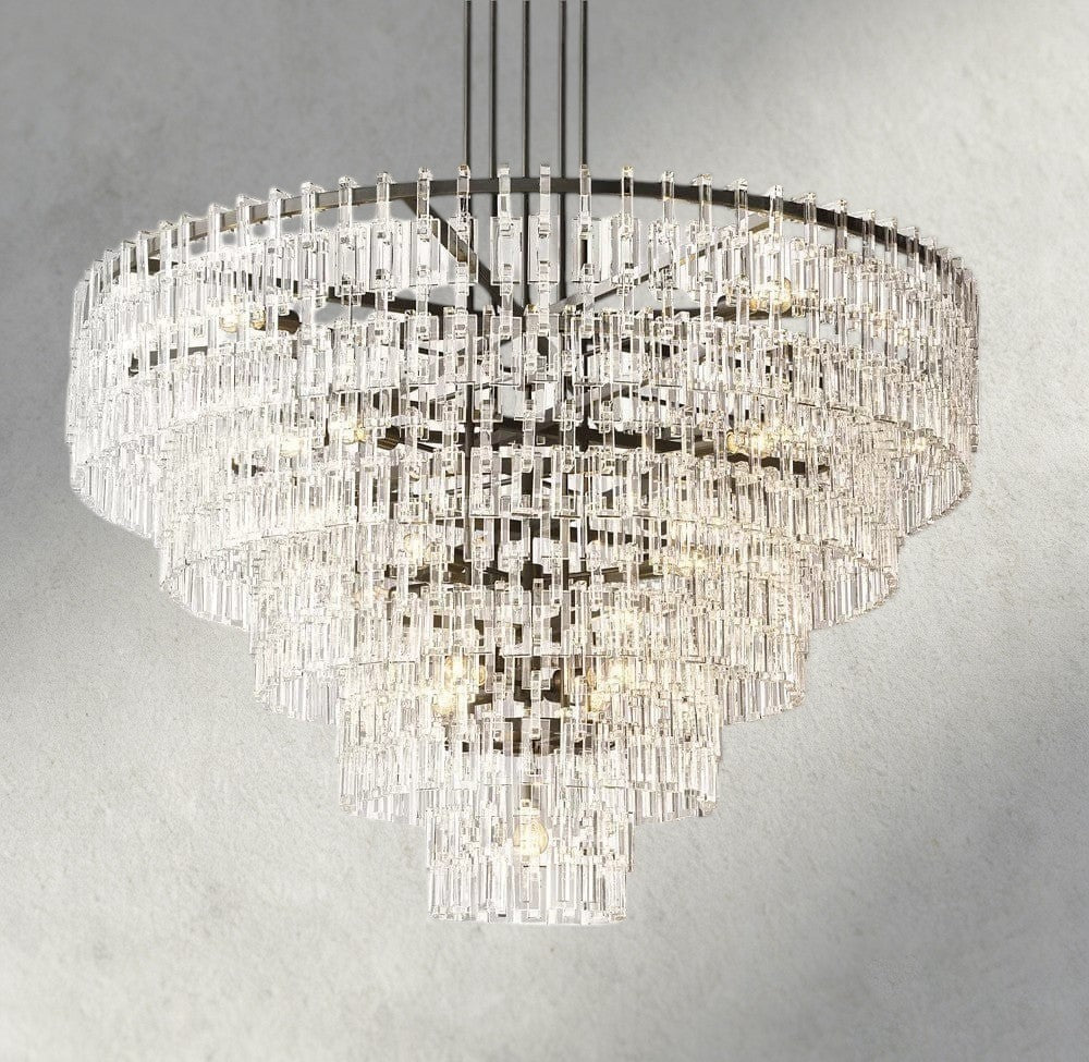 Marignan Tiered Round Chandelier 36", 48", 60"-chandelier-Jecanoli