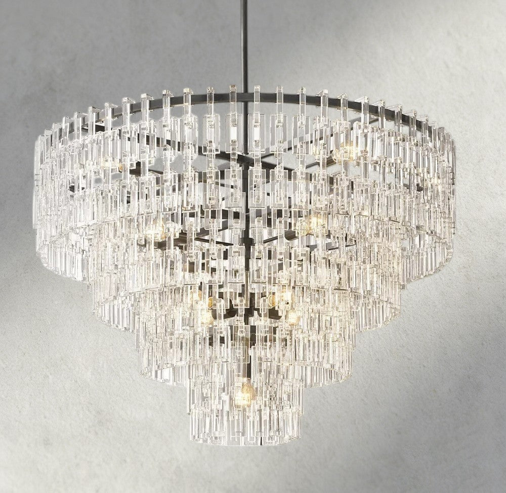 Marignan Tiered Round Chandelier 36", 48", 60"-chandelier-Jecanoli