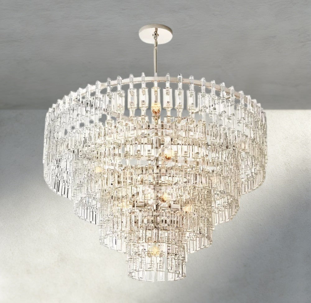 Marignan Tiered Round Chandelier 36", 48", 60"-chandelier-Jecanoli