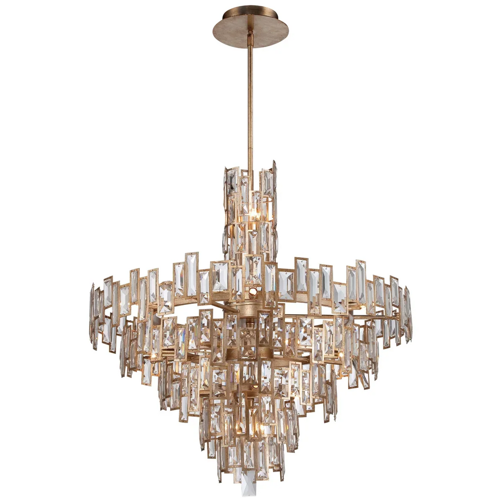 Modern Creative Art Design Multi-Tier Gyroscopic Crystal Chandelier