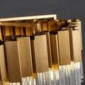 Milano Brushed Gold Crystal Chandelier - D32