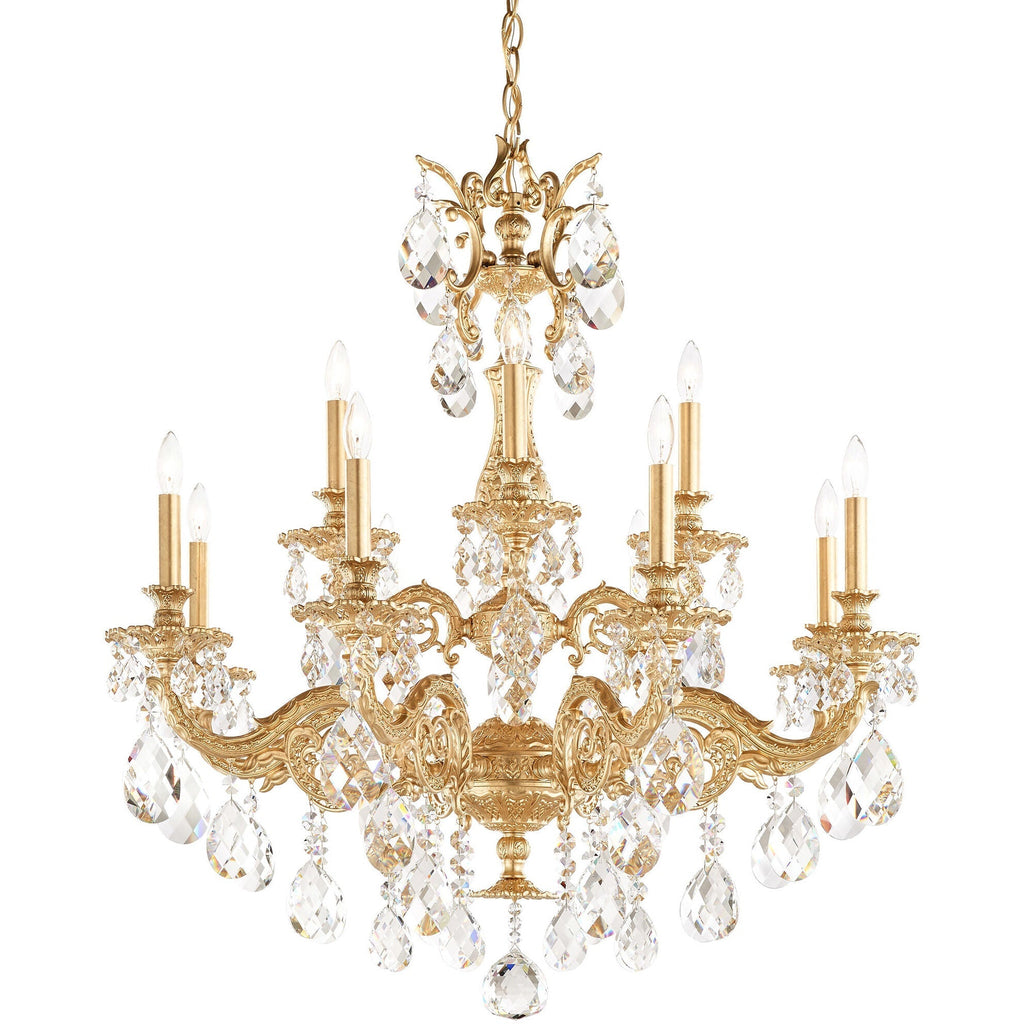 Milena 12-light Crystal Chandelier 32"