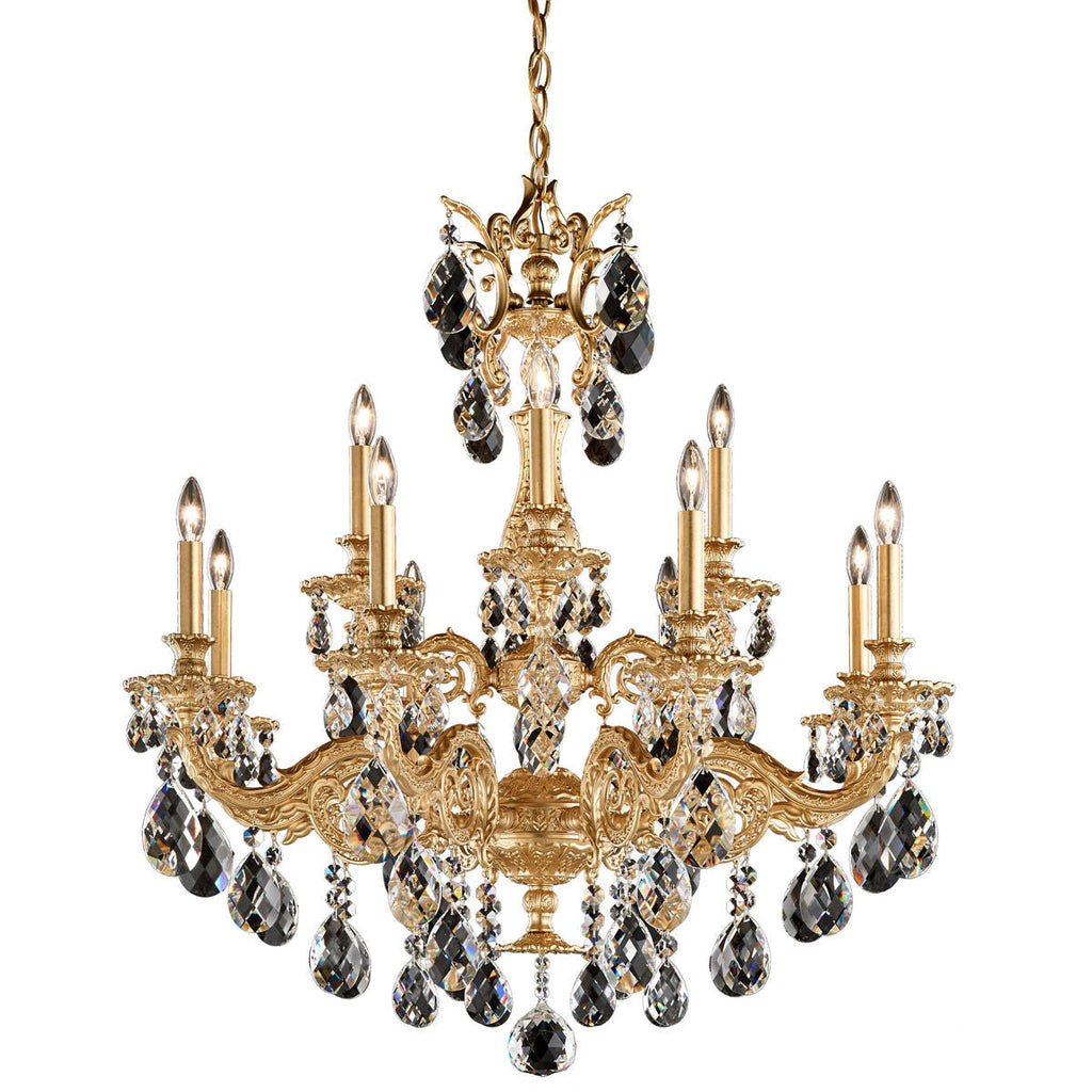 Milena 12-light Crystal Chandelier 32"