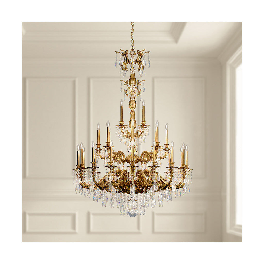 Milena 28-light Crystal Chandelier 50"