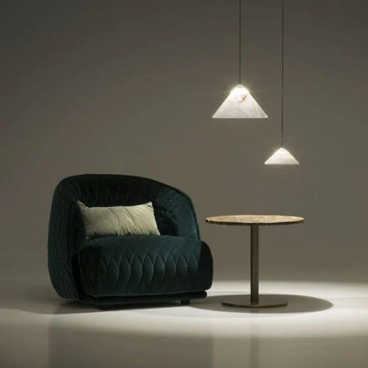 Modern Alabaster Kitchen Island Pendant Light - Large - D13"Blushlighting