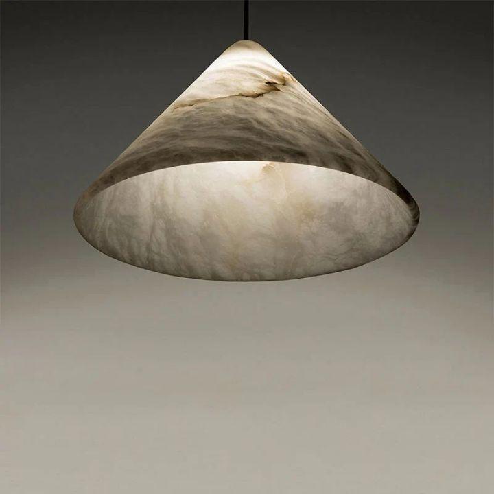Modern Alabaster Kitchen Island Pendant Light - Large - D13"Blushlighting
