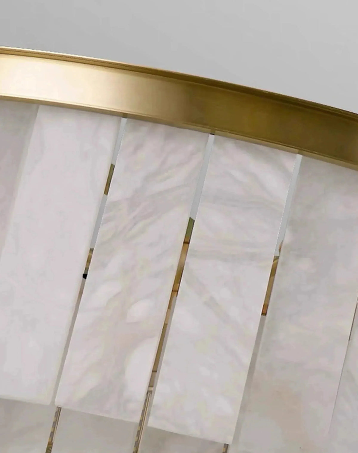 Modern Alabaster Tiered Chandelier - Copper+WhiteDia 100cm x H 77cm / D 39.4 x H 30.3Blushlighting