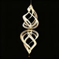 Modern Artistic Double Spiral Acrylic Chandelier for High Ceilings/Staircase/Foyer - D31.5