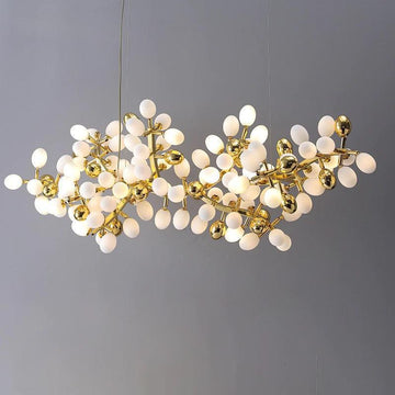 Modern Artistic Linear Grape Chandelier - 39.4" LBlushlighting