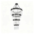 Modern Artistic Luxury Multi-layers Glam Glass Chandelier for High-Ceiling/Staircase/Foyer - 4 Layers/D40