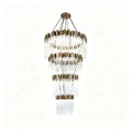 Modern Artistic Luxury Multi-layers Glam Glass Chandelier for High-Ceiling/Staircase/Foyer - 4 Layers/D40