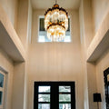 Modern Artistic Luxury Multi-layers Glam Glass Chandelier for High-Ceiling/Staircase/Foyer - 4 Layers/D40