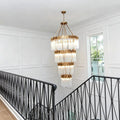 Modern Artistic Luxury Multi-layers Glam Glass Chandelier for High-Ceiling/Staircase/Foyer - 4 Layers/D40